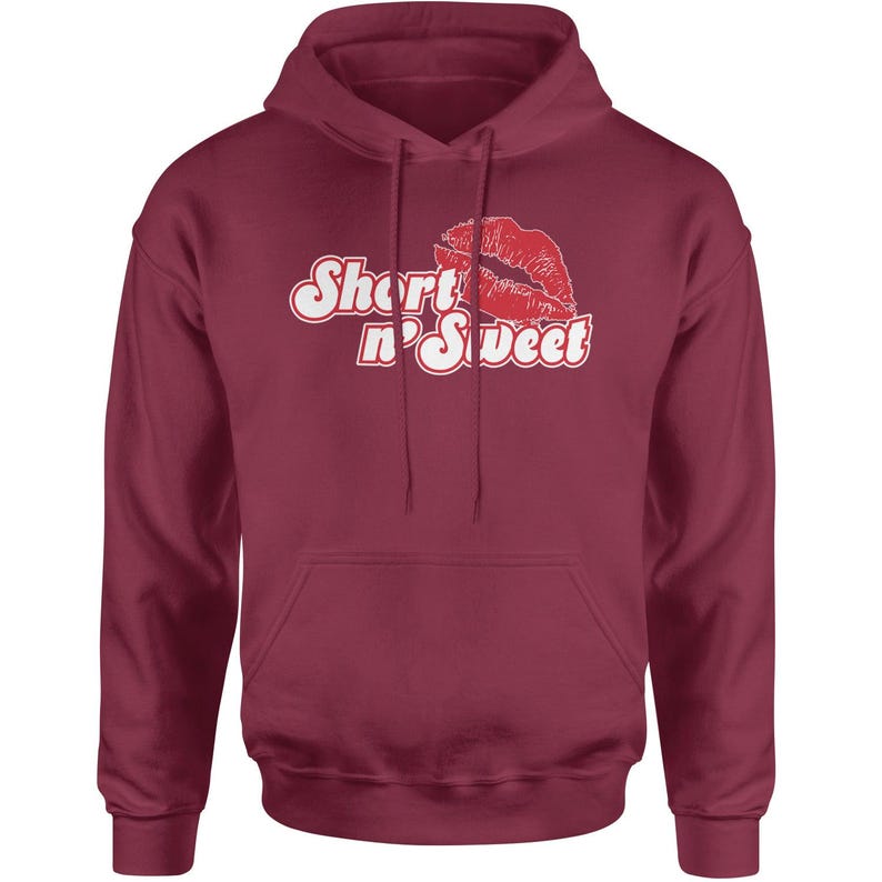 Short N' Sweet Red Lips Adult Hoodie Sweatshirt, Gift For Her, Pop Music Merch, Dont Embarrass Me Hoodie, Espresso Hoodie, Last Minute Gift