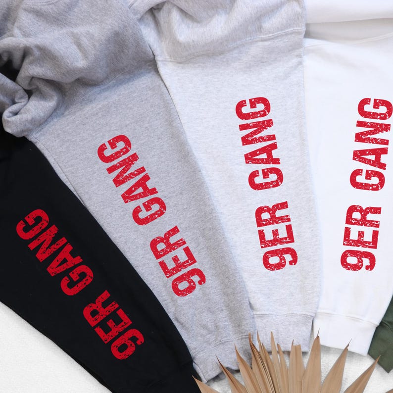 Bang Bang 9er Gang Sweatshirt, San Francisco Football Crewneck, Sunday Funday Gear, Tailgate Merch, SF Shirt for Women, Sport Fan Gift, Mens