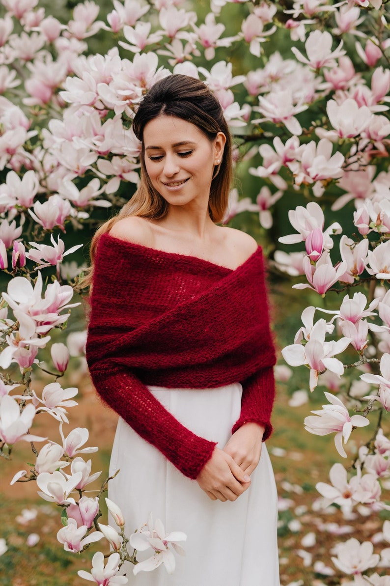 Bridal Cover up Mohair Wrap Wedding Jacket Bridal Shrug Mohair Cape Bridal Sweater Mohair Jacket Women Bridal Jacket Bolero