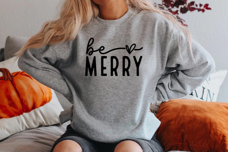 Merry Christmas Sweater, Christmas Sweatshirt, Fall Winter Cozy Outfit, Christmas Outfit, Merry Sweatshirt, Christmas Gifts For Women