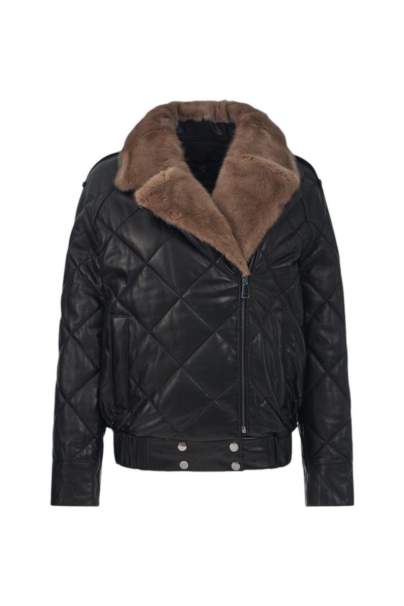 Viviana Quilted Leather Jacket