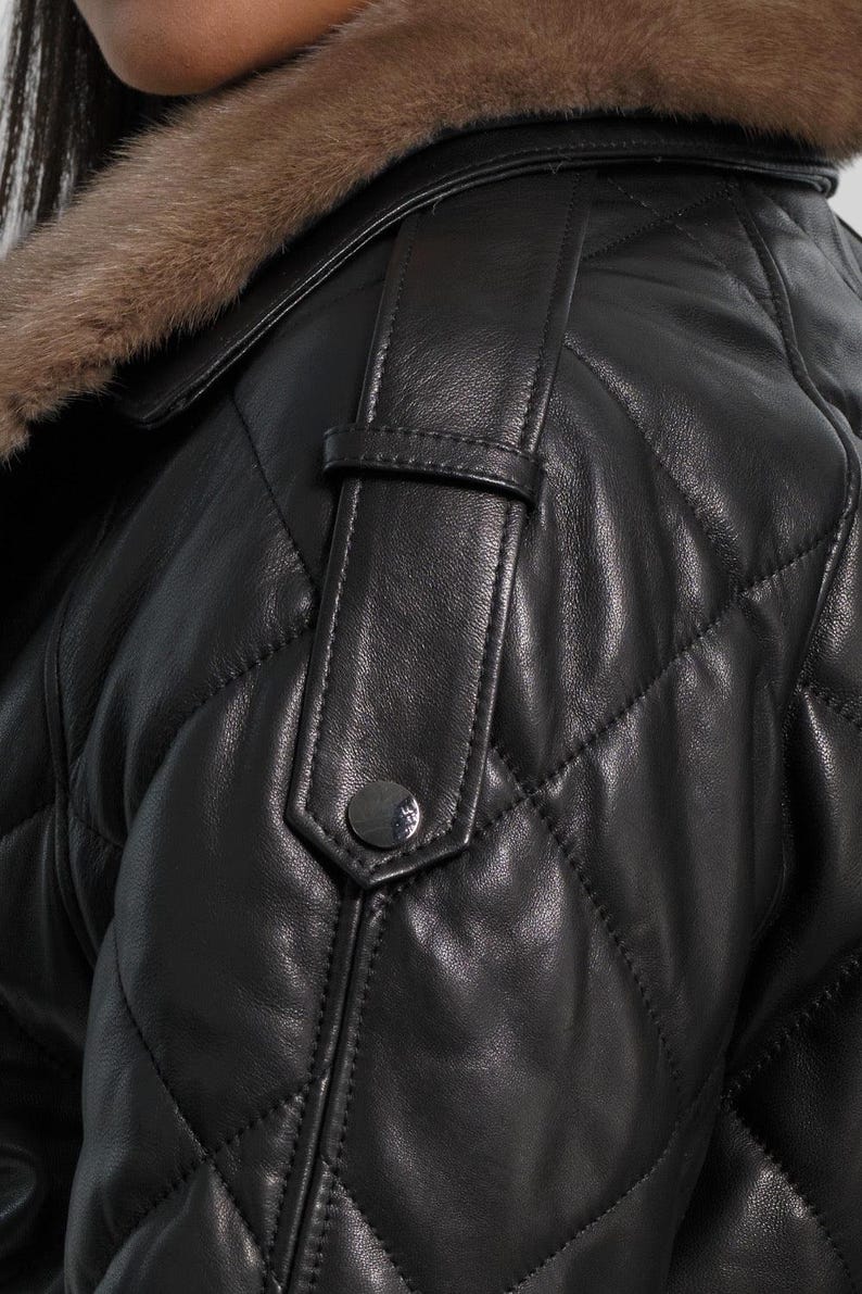 Viviana Quilted Leather Jacket