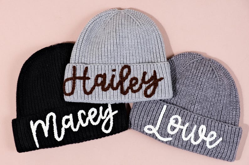 Personalized Kids Winter Hat | Custom Embroidered Beanie with Name | Handcrafted Warm Hat for Children | Unique Cozy Gift for Boys and Girls