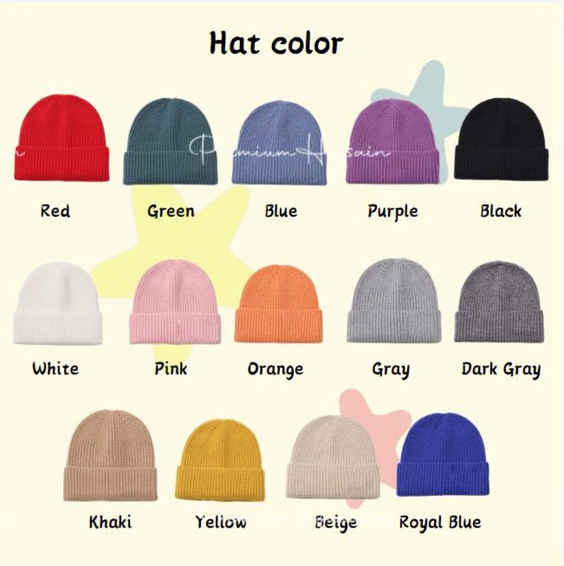 Custom Kids Beanie Hat, Personalized Winter Warm Hat, Embroidered Name Hat, Cozy Gifts for Children, Handcrafted Kids Beanie