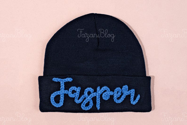 Custom Embroidered Beanies with Name - Personalized Knit Hats for Adults - Stylish Winter Accessories - Thoughtful Christmas Gifts