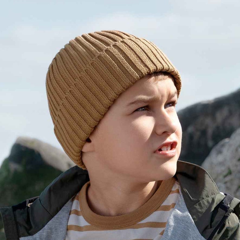 Kids Organic Cotton Beanie Hat