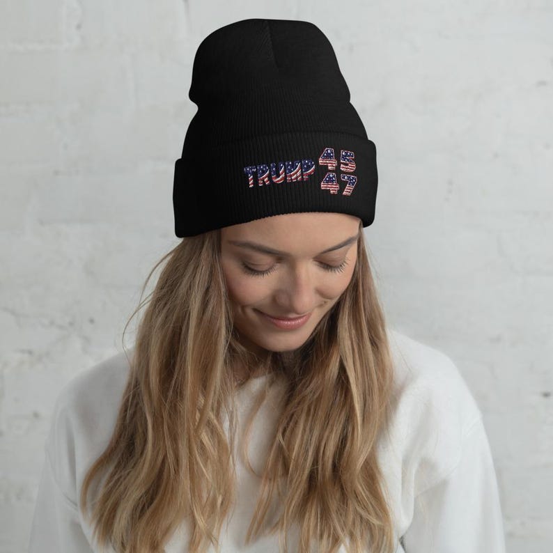 Trump 2024 Hat Winter Beanie Trump 2024 Election Winner Trump Vance Winner Election 2024 MAGA 45 47 Hat Inauguration 2025 Trump 2024