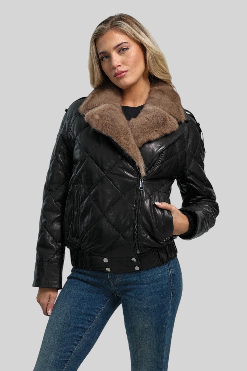 Viviana Quilted Leather Jacket