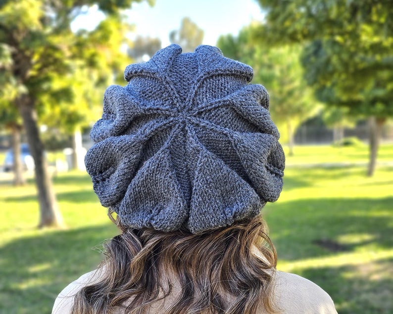 Handmade slouchy beret, Women knit hat, Adult winter accessories, Best gifts for her