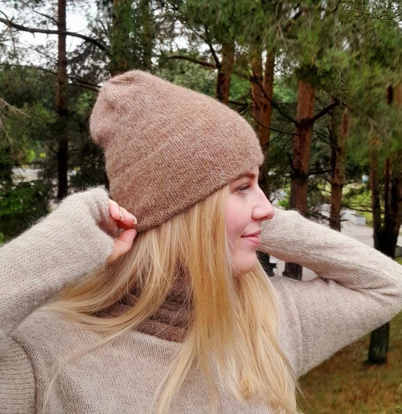 Alpaca wool beanie, Soft knitted wool hat, Alpaca Silk hand made hat, hat beanie for autumn winter spring , Christmas gift