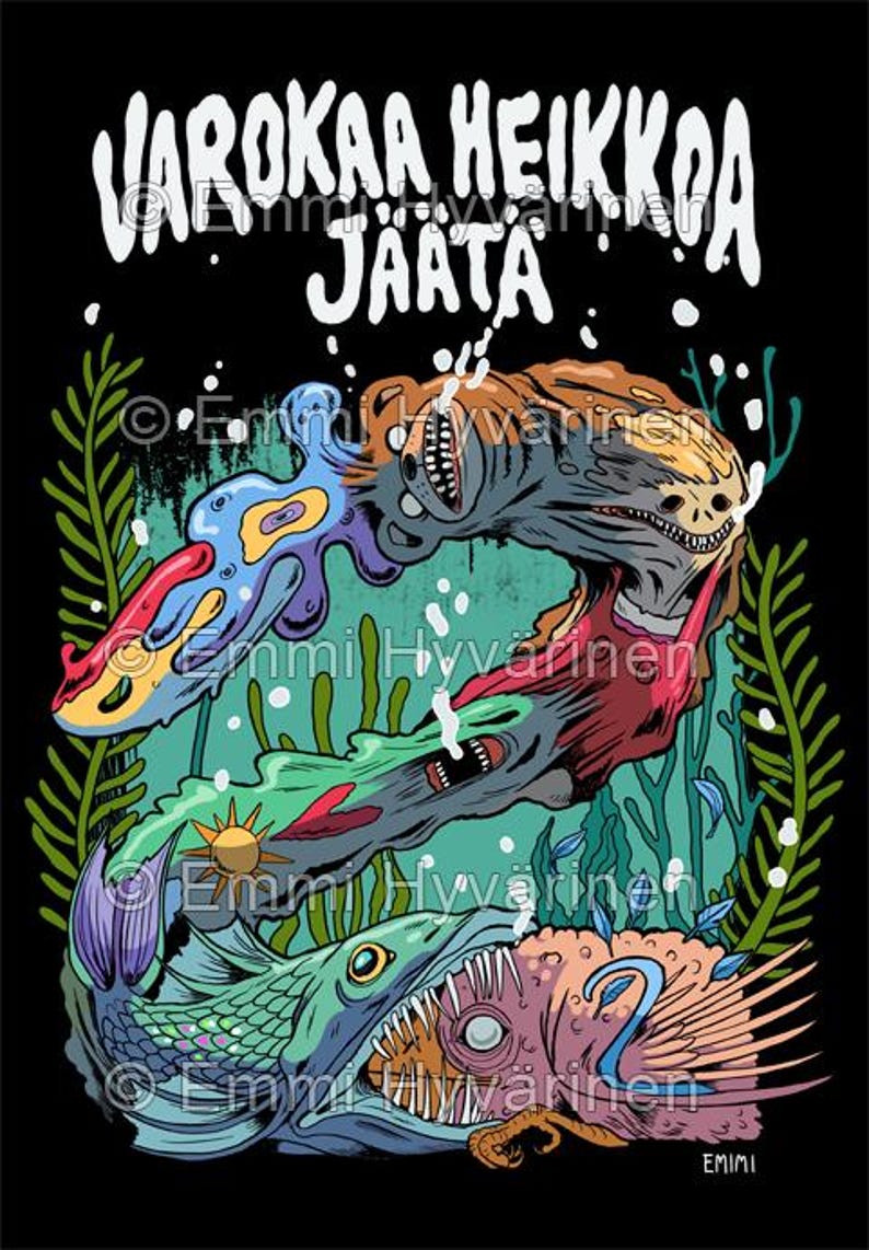 Varokaa Heikkoa Jäätä T-shirt