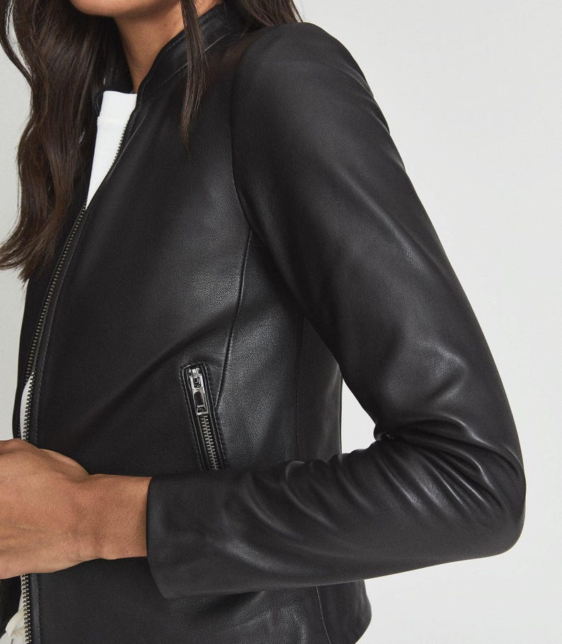 women leather jacket,women black leather jacket