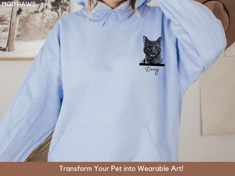 Custom Pet Hoodie Using Pet Photo + Name Custom Dog Hoodie Personalized Dog Hoody Custom Dog Custom Pet Hooded