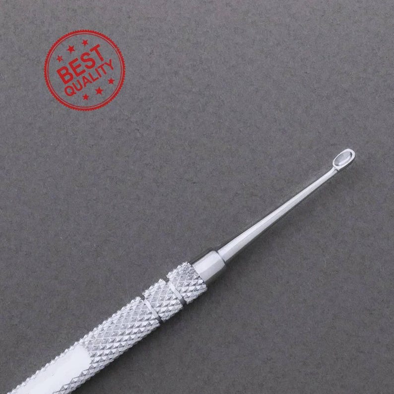 Handmade Personal Toenail Cleaner Manicure Pedicure Tool Stainless Steel Ingrown Toenail & Fingernail Nail Cleaning Tool for Men and Women