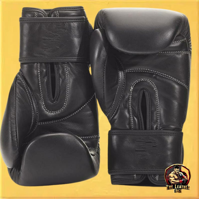 Premium Cowhide Leather Boxing Gloves – MMA, Muay Thai & Martial Arts Training Gear | Durable Punching Gloves | christmas gift for boxers