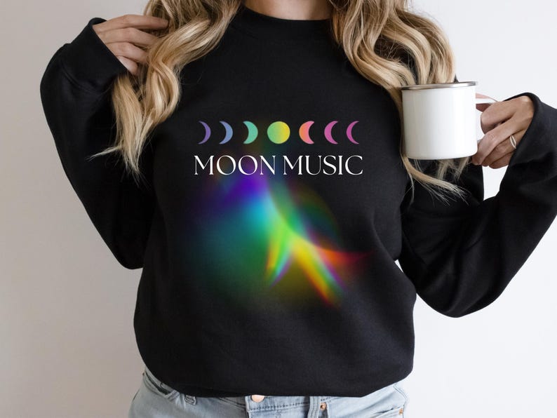 Moon Harmony Sweatshirt Sweatshirt, Gift for him, Music of the sphere