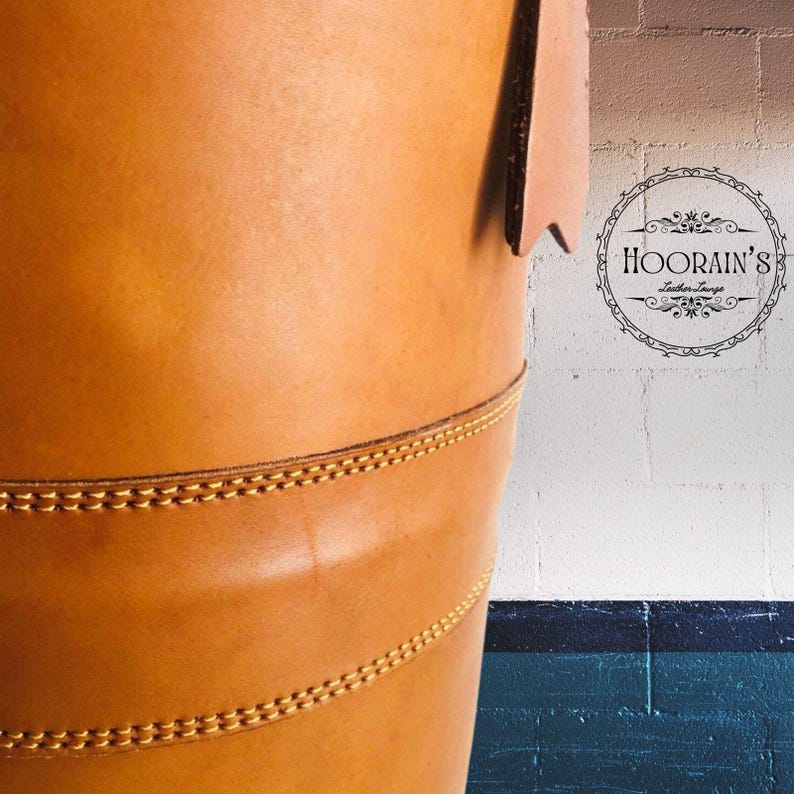 Tan Vintage Leather Punching Bag – Handmade Cowhide Training & Boxing Bag for MMA, Kickboxing, and Gym Workouts.