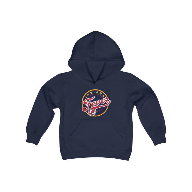 Youth Premium Indiana Fever Heavy Blend Hooded Sweatshirt for Young Indiana Fever Fan