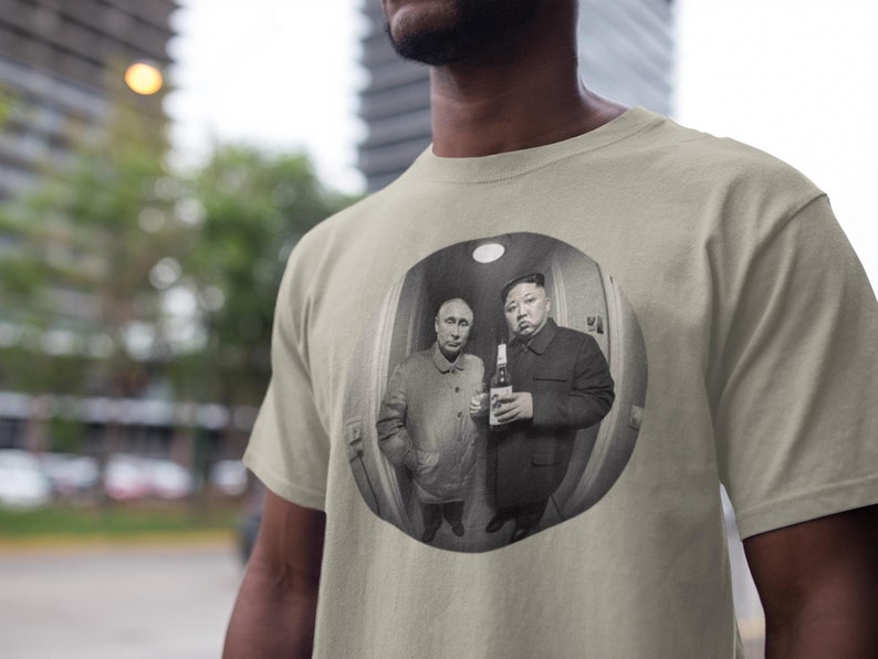 Kim and Putin T-shirt, Kim Jong Un and Vladimir Putin tshirt, funny meme tee, Sarcastic shirt, Offensive meme tee, President shirt