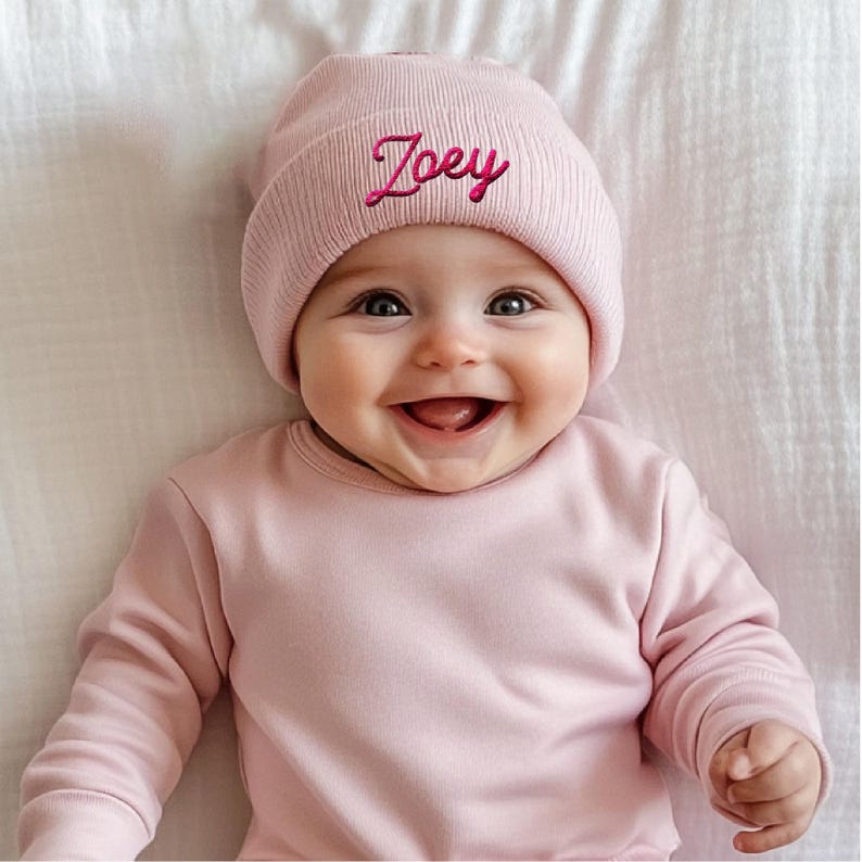 2025 Personalized Family Matching Beanie, Personalized Embroidered Beanie, Monogram Custom Kids Winter Beanie, Baby Shower Gift