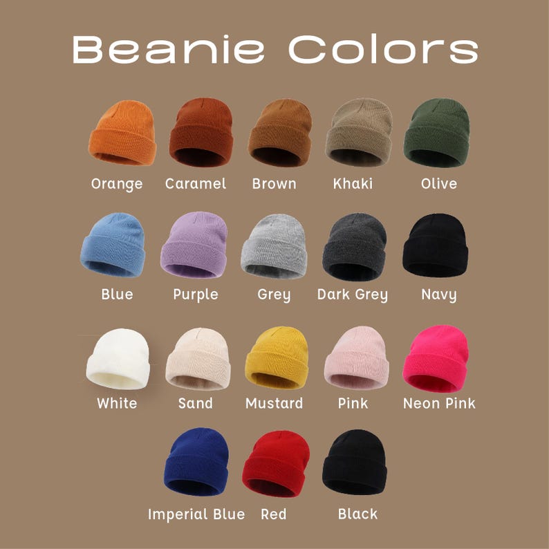 2025 Personalized Family Matching Beanie, Personalized Embroidered Beanie, Monogram Custom Kids Winter Beanie, Baby Shower Gift