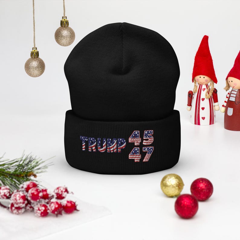 Trump 2024 Hat Winter Beanie Trump 2024 Election Winner Trump Vance Winner Election 2024 MAGA 45 47 Hat Inauguration 2025 Trump 2024