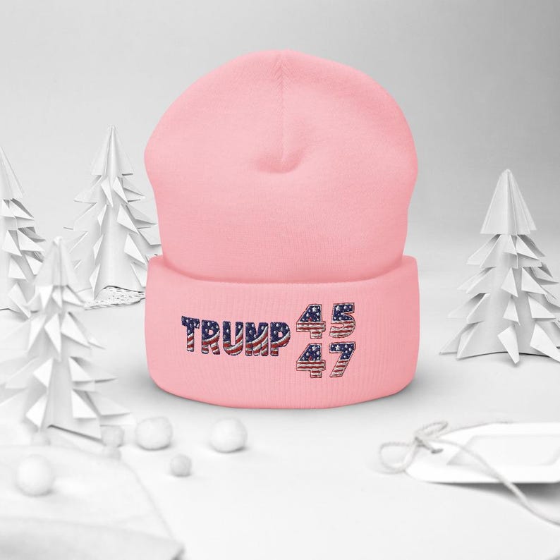 Trump 2024 Hat Winter Beanie Trump 2024 Election Winner Trump Vance Winner Election 2024 MAGA 45 47 Hat Inauguration 2025 Trump 2024