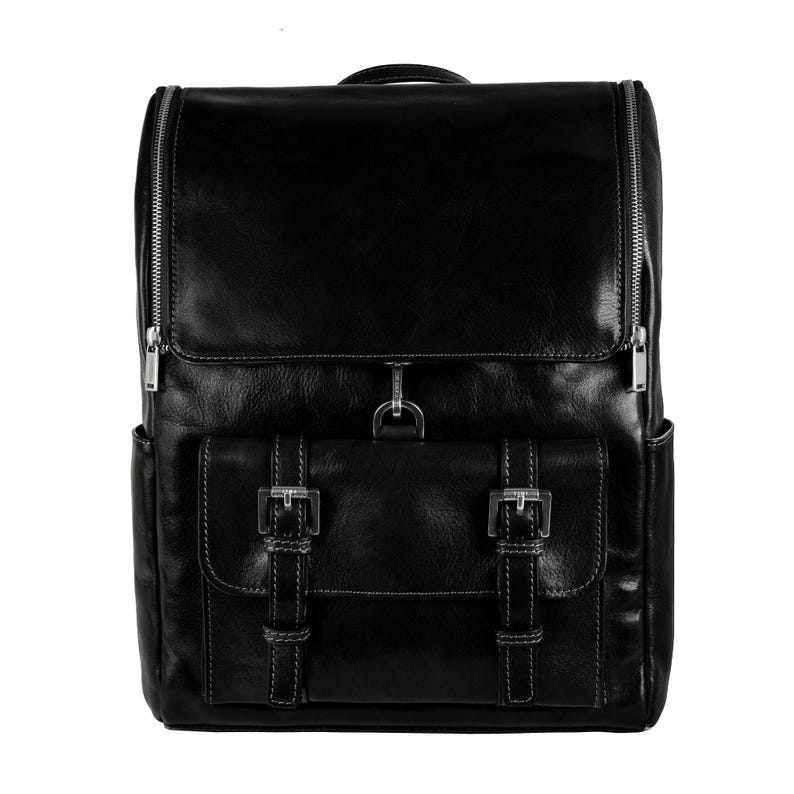 Men's Leather Backpack: Genuine Rucksack, 15-inch Laptop, ideal Carry-On and Travel bag—a personalized and thoughtful boyfriend gift