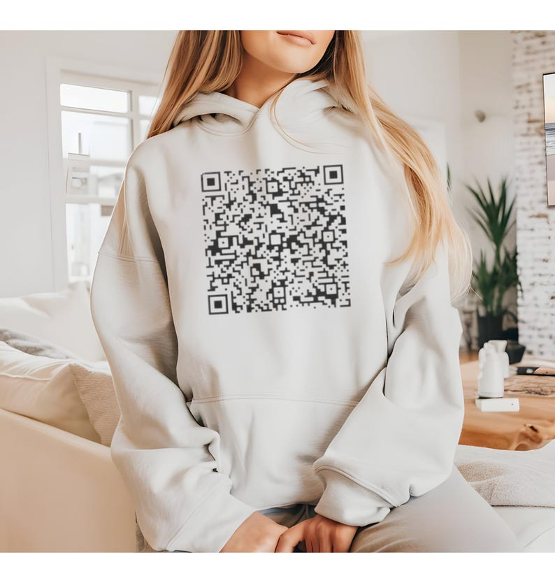 Fuck Off with Custom QR code Hoodie, Funny Saying Shirt with Custom QR code Tee, Sarcastic Gift for Friends, Fuck Off Adult Humor Tee Hoodie