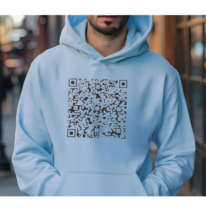 Fuck Off with Custom QR code Hoodie, Funny Saying Shirt with Custom QR code Tee, Sarcastic Gift for Friends, Fuck Off Adult Humor Tee Hoodie