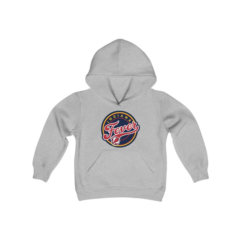 Youth Premium Indiana Fever Heavy Blend Hooded Sweatshirt for Young Indiana Fever Fan