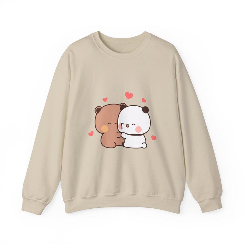 Bubu Dudu Sweatshirt, Unisex High-Quality, Panda Bear Cute Cartoon Graphic, Adults | Anime Kawaii Jumper, Pullover, Top, Sweater, Apparel