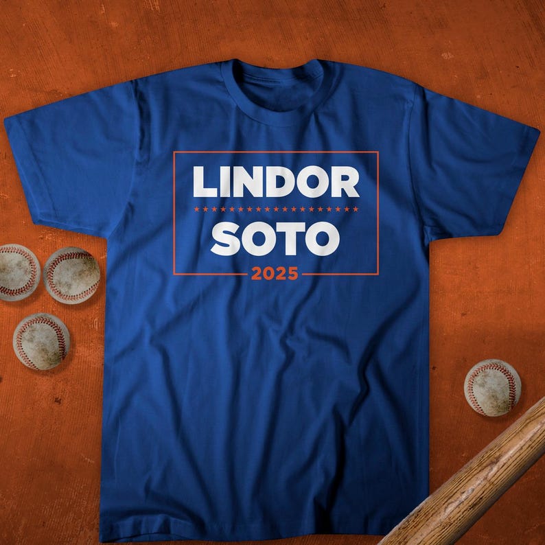 Lindor Soto '25 - Campaign T-shirt - Blue - New York Baseball - Queens