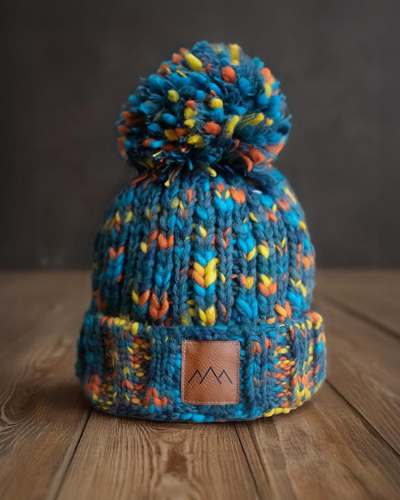 Winter beanie for women - Winter Hiking Beanie - Warm winter Beanie for women - Beanie hat - Colourful Winter Beanie