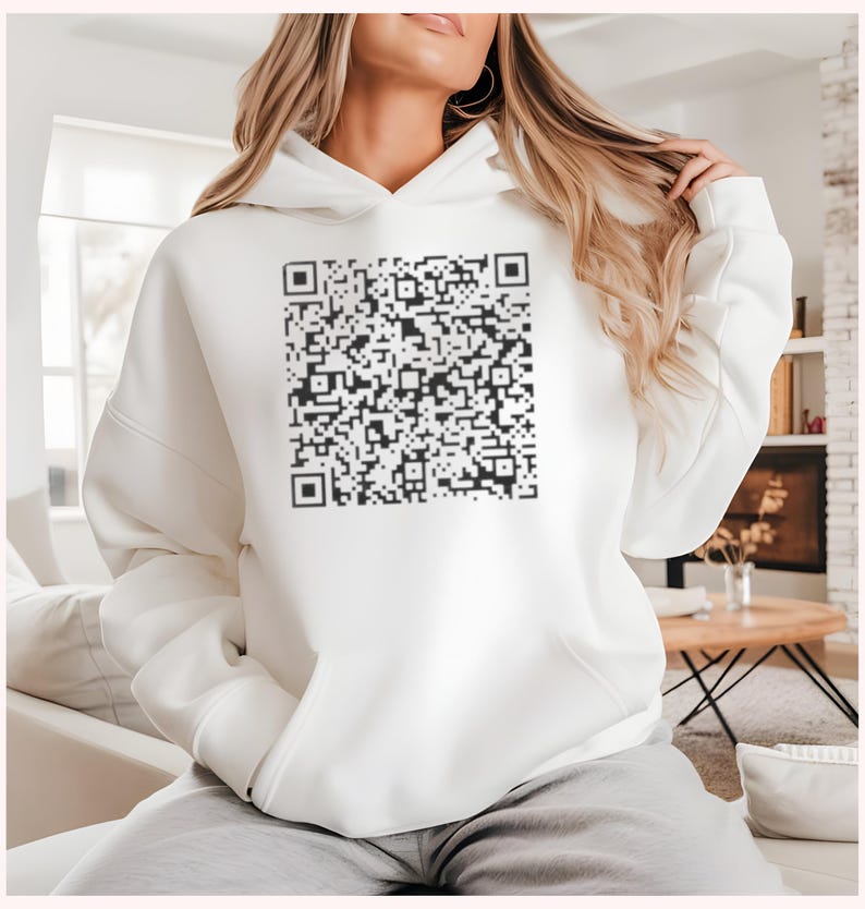 Fuck Off with Custom QR code Hoodie, Funny Saying Shirt with Custom QR code Tee, Sarcastic Gift for Friends, Fuck Off Adult Humor Tee Hoodie