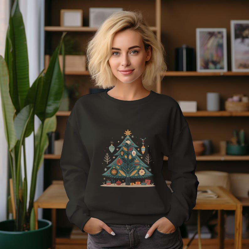 Christmas Softstyle Fleece Sweatshirt, Holiday Crewneck Jumper, Winter Pullover,