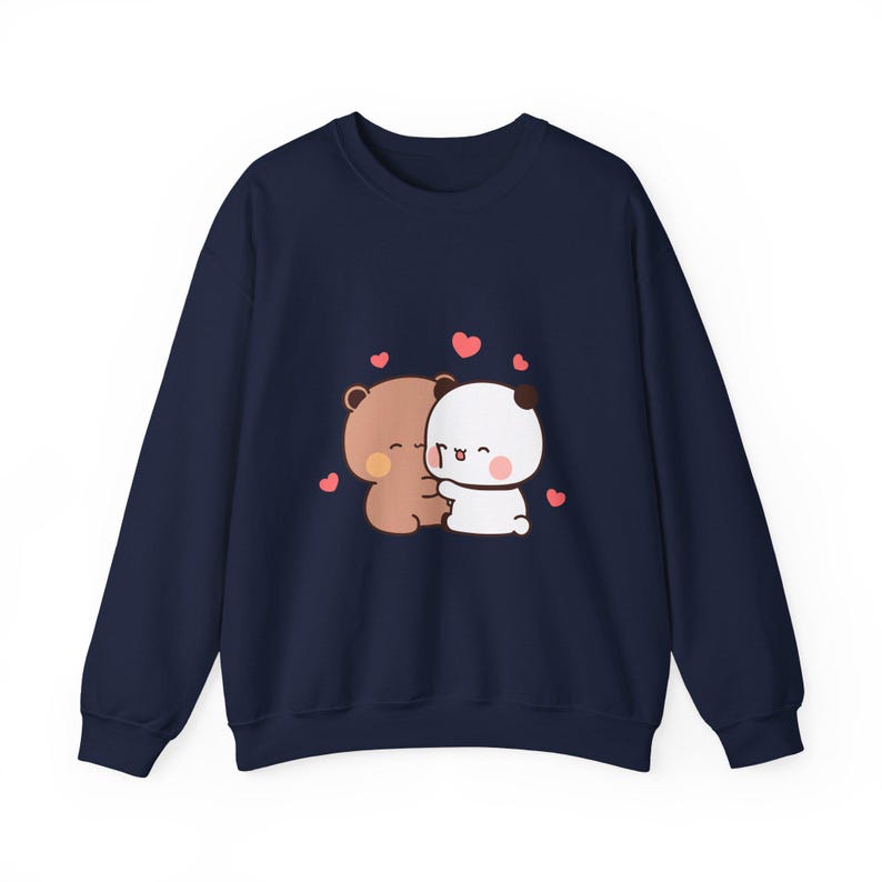 Bubu Dudu Sweatshirt, Unisex High-Quality, Panda Bear Cute Cartoon Graphic, Adults | Anime Kawaii Jumper, Pullover, Top, Sweater, Apparel