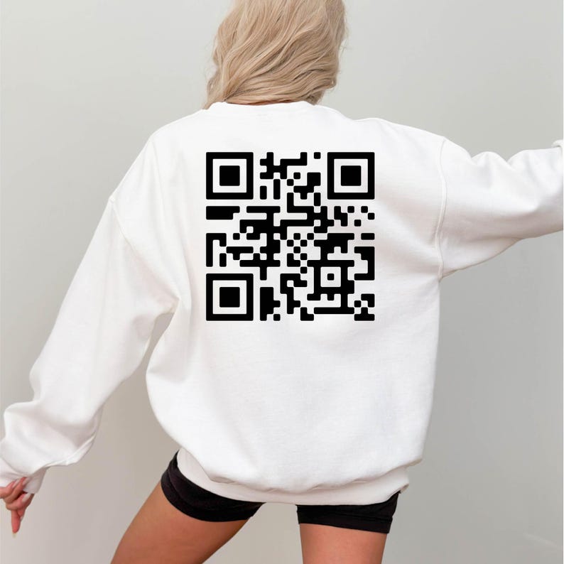 Viral Trump Dance YMCA QR Code T-Shirt Trump Dance Prank Shirt Funny QR President Trump Dance Code T-Shirt Front and Back